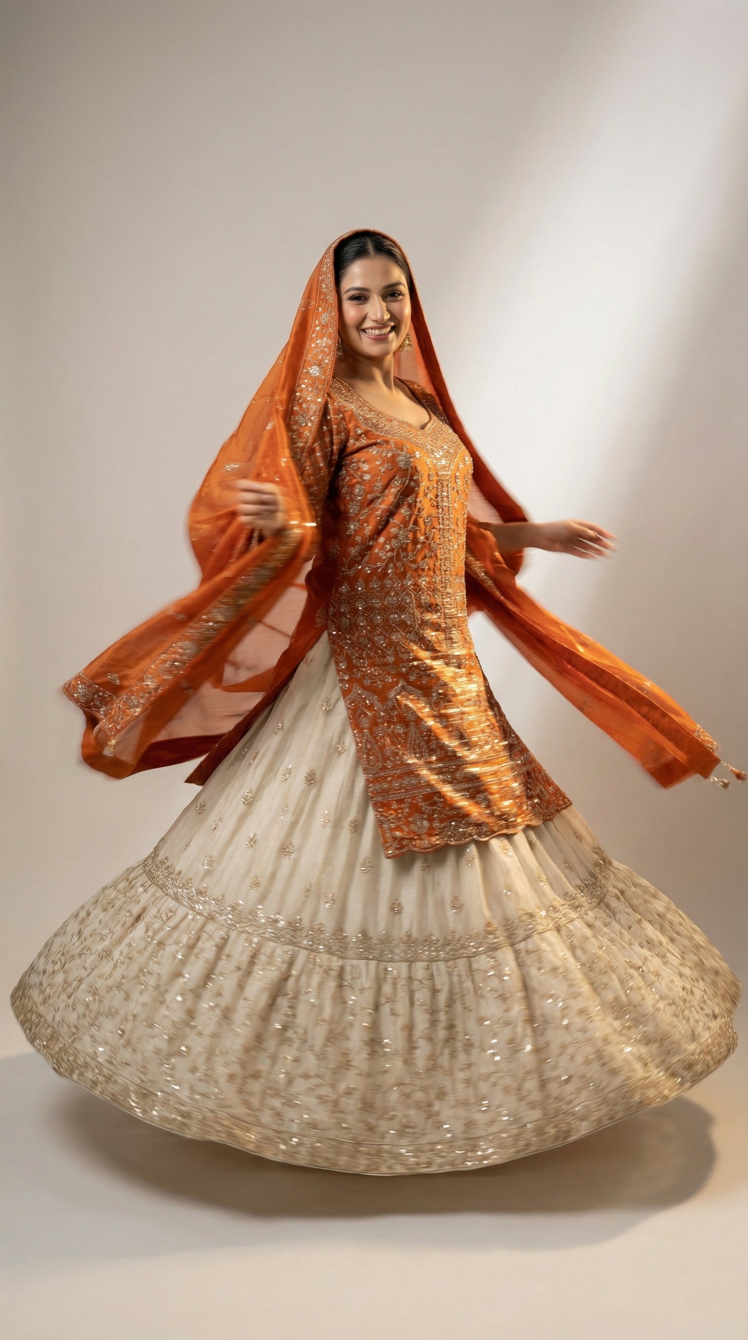 The Jodhpur Saffron Sharara.