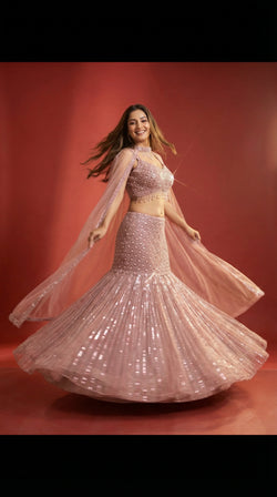 The Dusty Rose Scallop Mermaid Ensemble