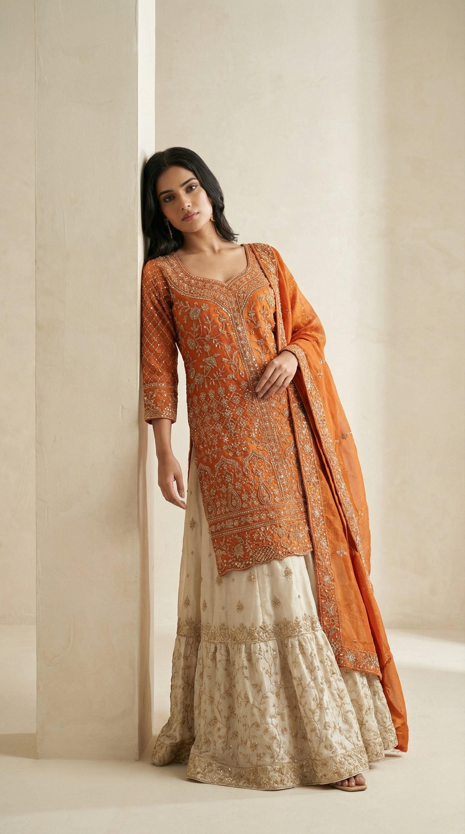The Jodhpur Saffron Sharara.