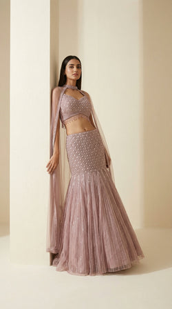 The Dusty Rose Scallop Mermaid Ensemble