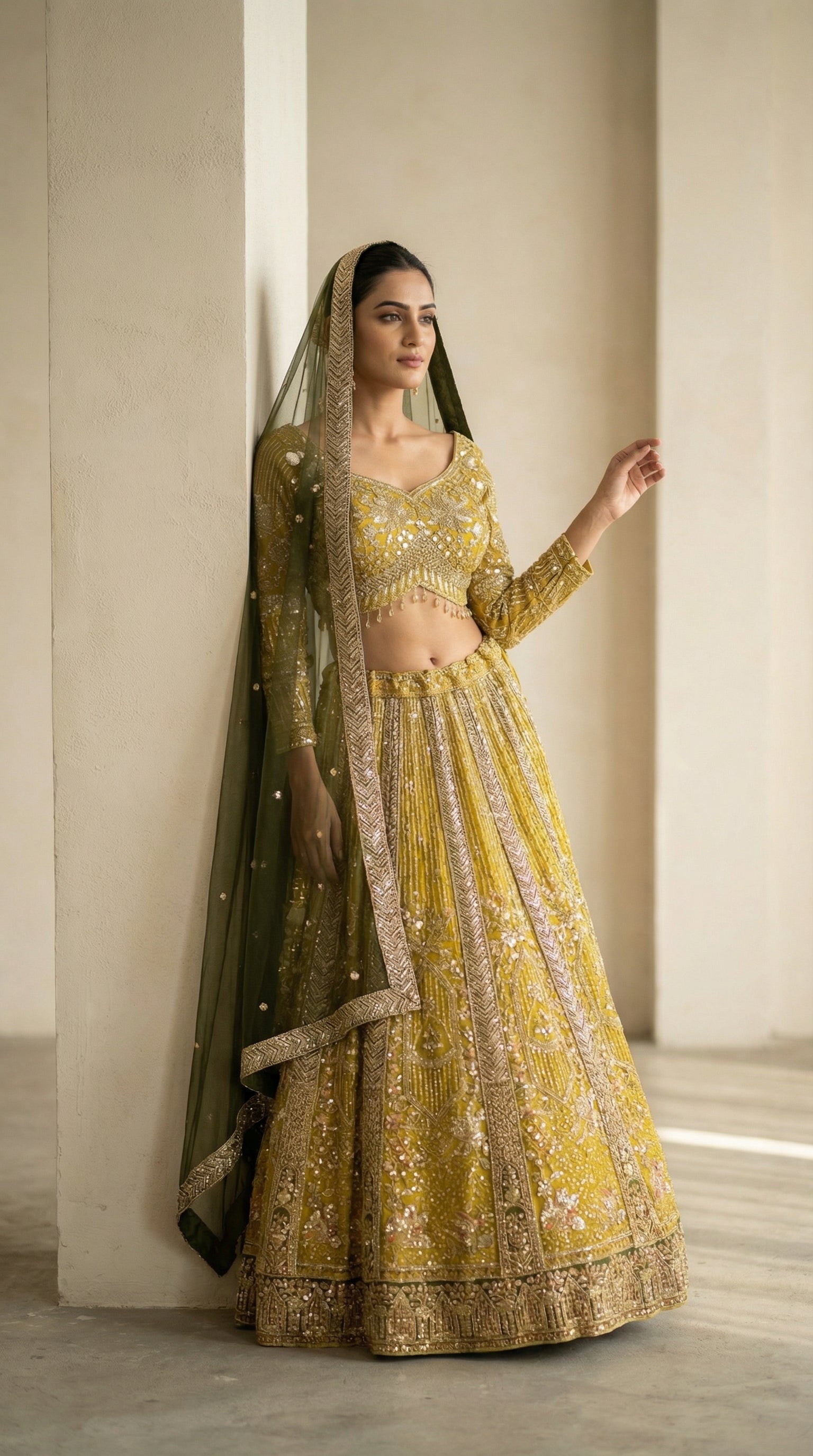 Gilded Yellow Lehenga