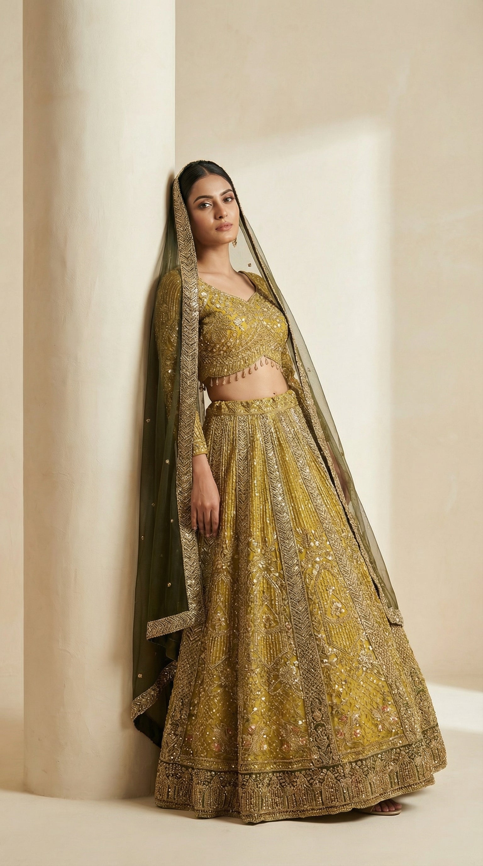 Gilded Yellow Lehenga