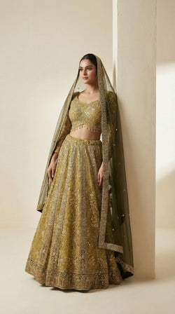 Gilded Yellow Lehenga