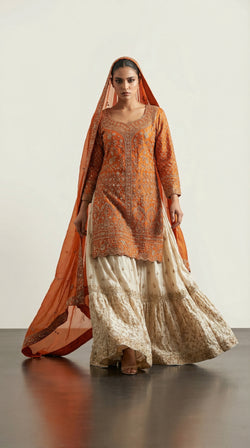 The Jodhpur Saffron Sharara.