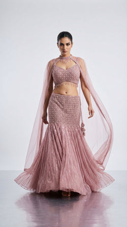 The Dusty Rose Scallop Mermaid Ensemble