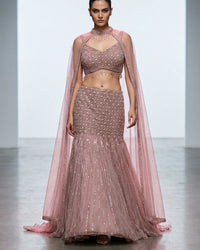 The Dusty Rose Scallop Mermaid Ensemble