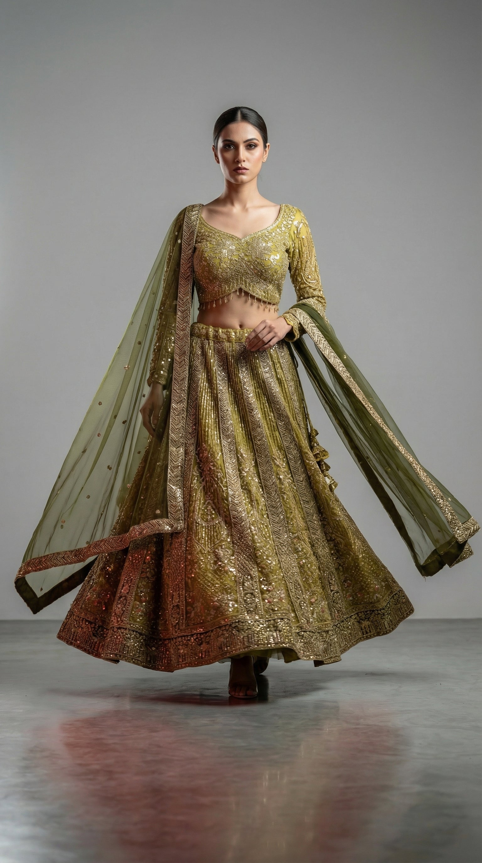 Gilded Yellow Lehenga