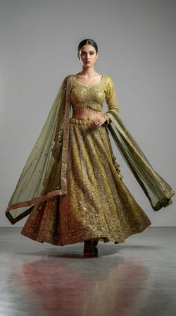 Gilded Yellow Lehenga