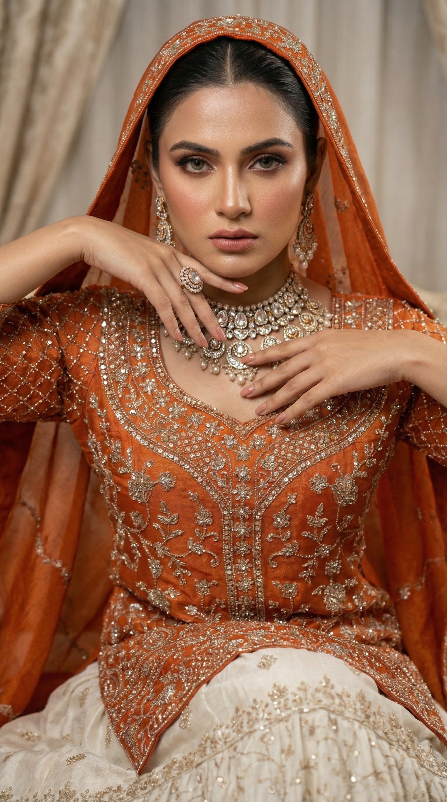 The Jodhpur Saffron Sharara.