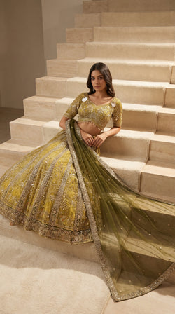 Gilded Yellow Lehenga
