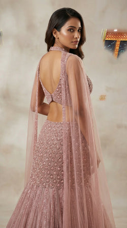 The Dusty Rose Scallop Mermaid Ensemble