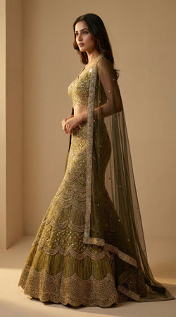 Gilded Yellow Lehenga