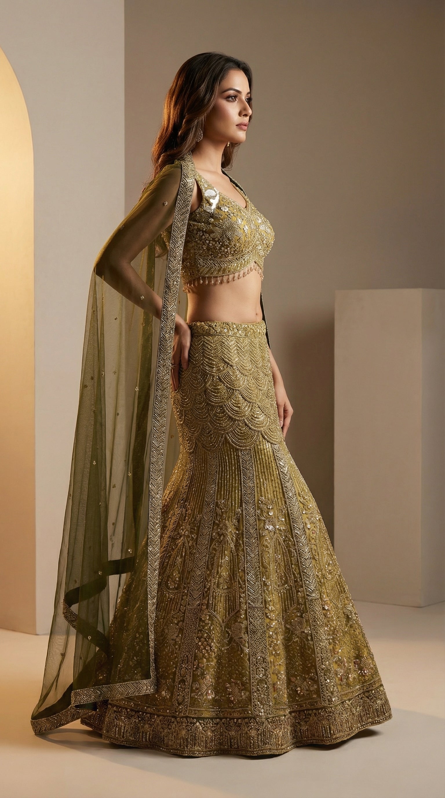 Gilded Yellow Lehenga