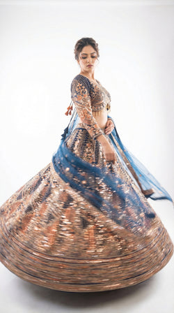 Midnight Blue Lehenga
