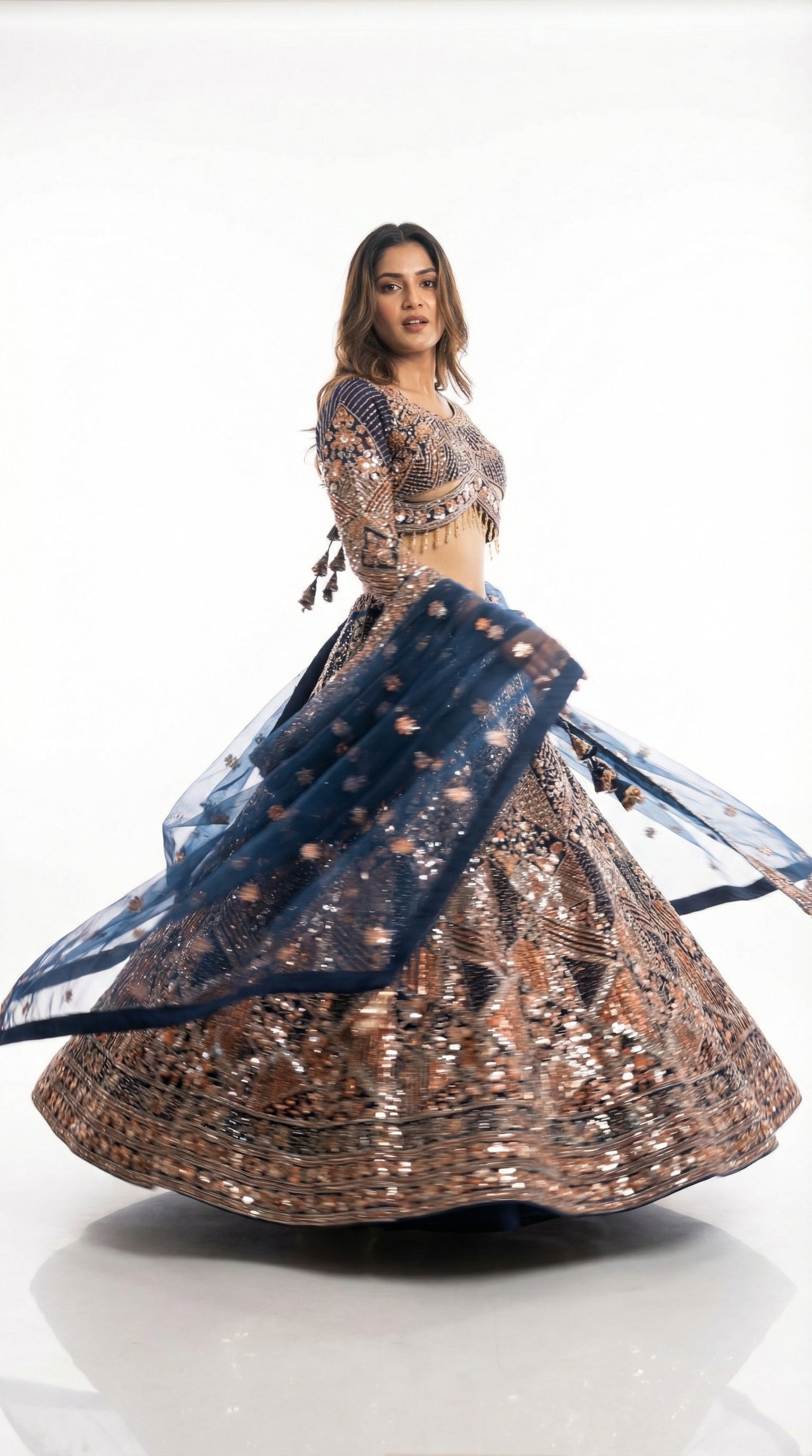 Midnight Blue Lehenga