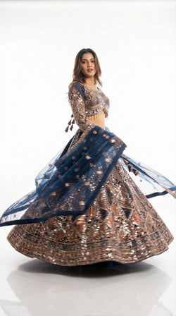 Midnight Blue Lehenga