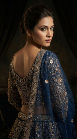 Midnight Blue Lehenga