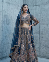 Midnight Blue Lehenga