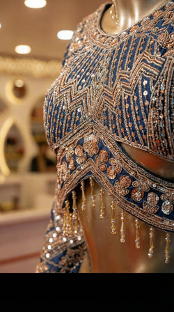 Midnight Blue Lehenga