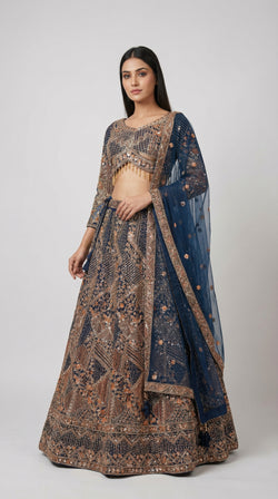 Midnight Blue Lehenga